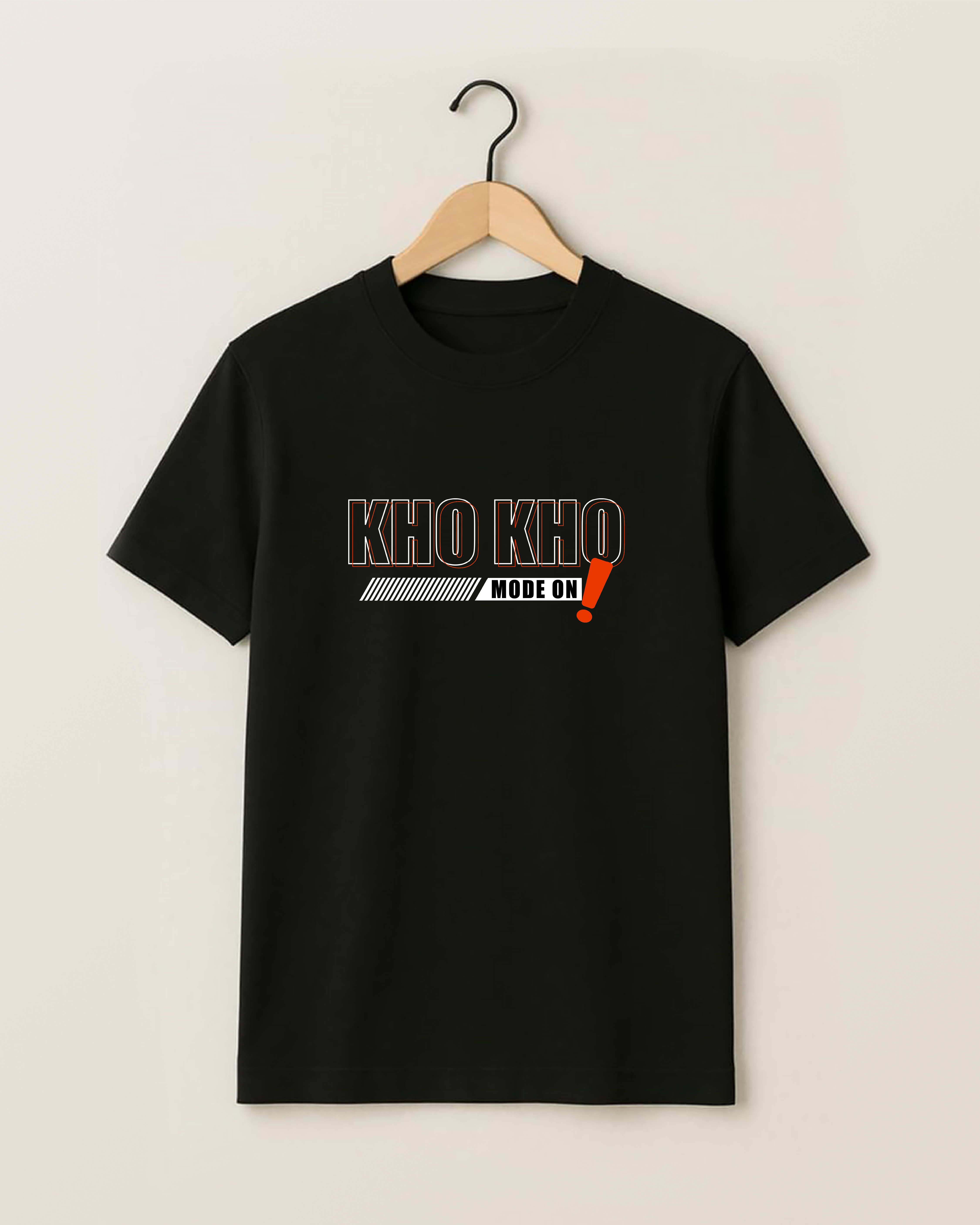 Kho Kho Mode On Black Graphic T-Shirt